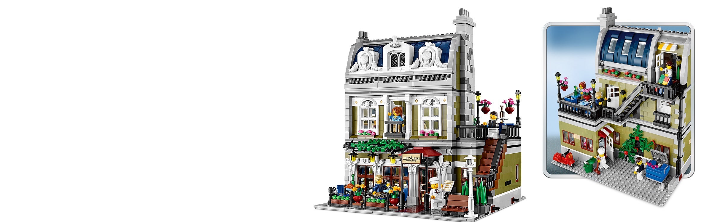 Lego 10243 Restaurant Parisien Créateur chef minifigure split de set 10243 